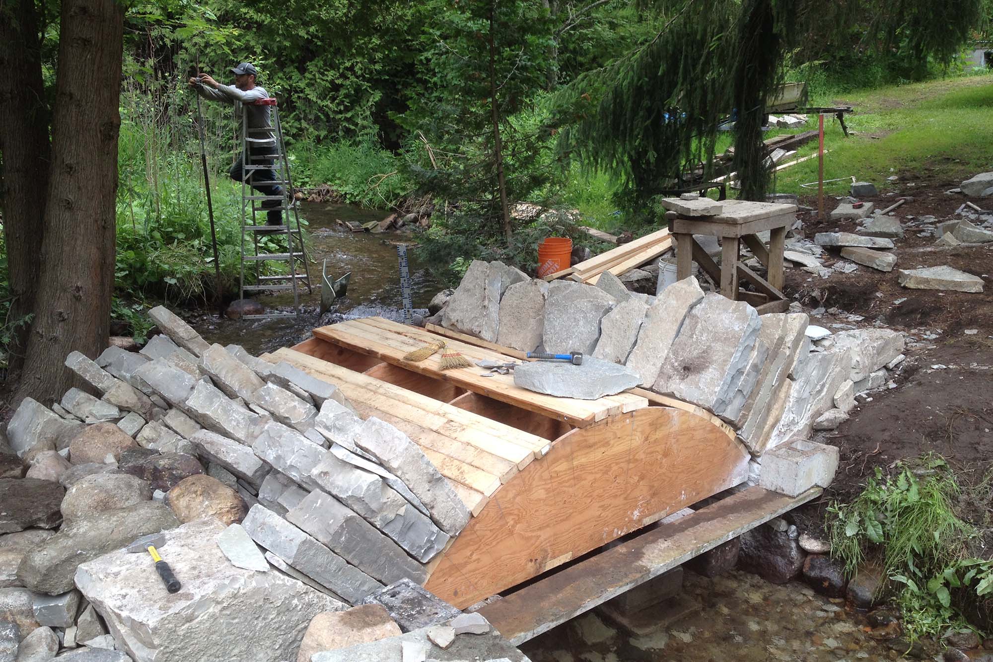 drystone formwork